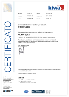 Certificato ISO 9001:2008